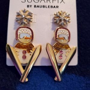 Sugarfix by Baublebar Skiing Snowmen Earrings ⛷️ ❄️ ⛄️
